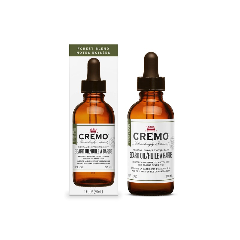 Cremo Beard Oil, Forest Blend - Restores Moisture, Softens And