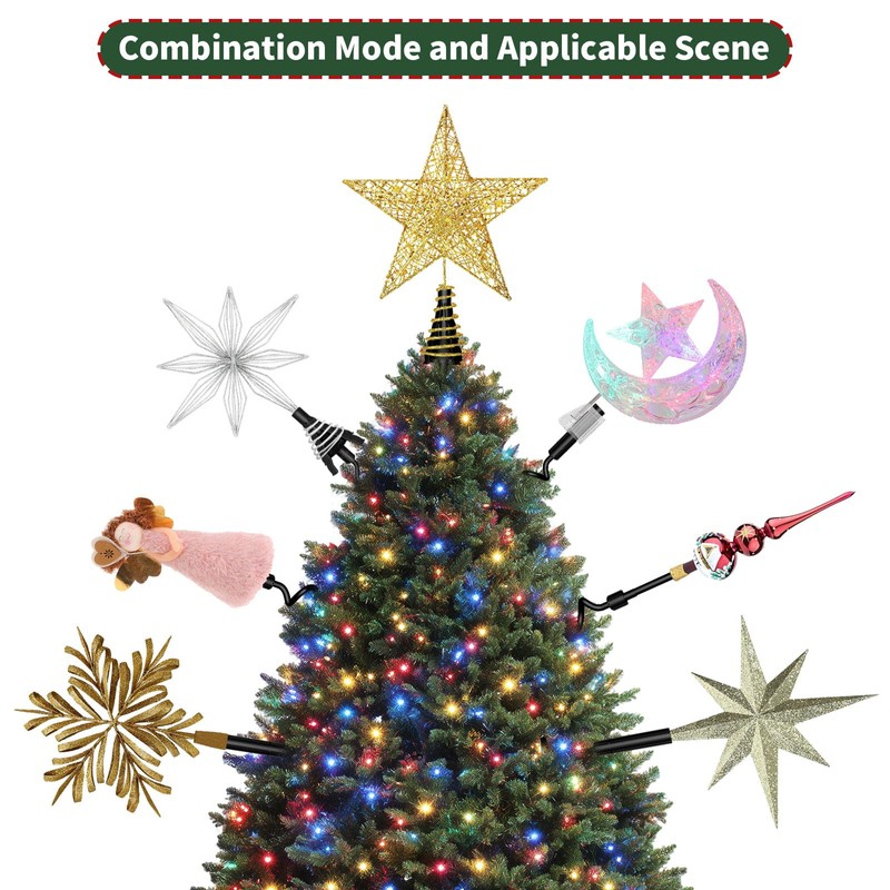 Christmas Tree Topper Holder - Twist On Universal Stabilizer with
