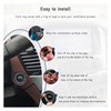 Dickno Bling Crystal Double Rhinestone Car Engine Start Stop Decoration