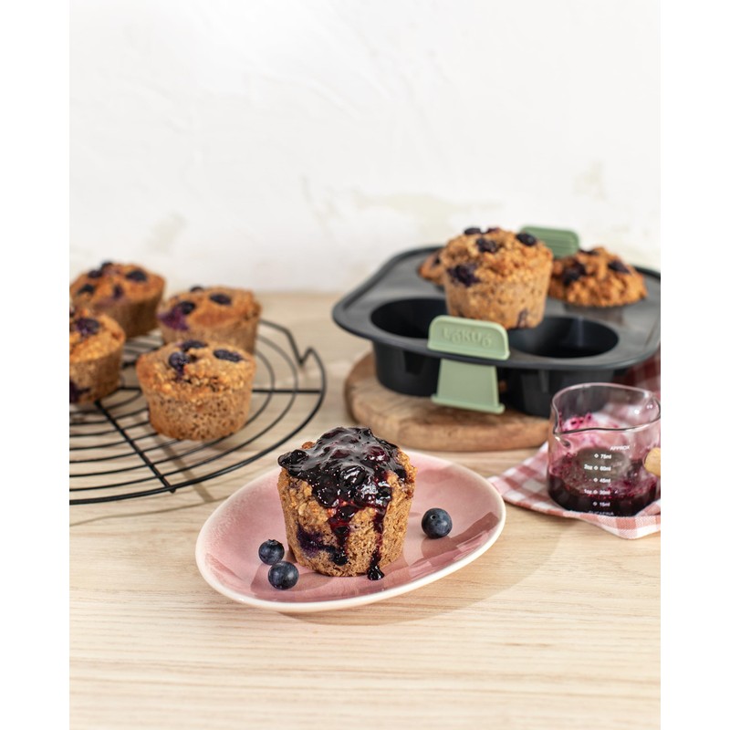 Lékué Stampo per muffin per friggitrice ad aria, 4 cav