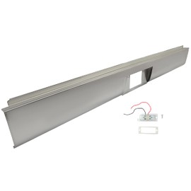 Rollpan Roll Pan Compatible with 1972-1993 Dodge D100 150 250 Fullsize Fleet Side Model w/License Plate Box&Light