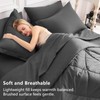 CozyLux Queen Comforter Set Dark Grey - Bed in a