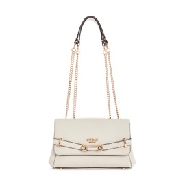 GUESS Silvye Convertible Xbody Flap Bag Stone, stone
