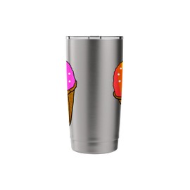 Snow Cones Circus Carnival Shaved Ice Stainless Steel Insulated Tumbler