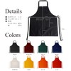 Amyu Wrinkle-Resistant Men's Apron, Simple, Neck, Black