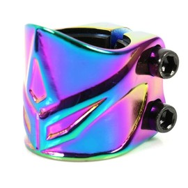 Blunt Stunt Scooter Forged 3D 31.9/34.9 Pedal Scooter Replacement Handlebar Clamp + Fantic26 Sticker Rainbow Neochrome