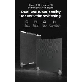 Creality Upgraded K1 Max Double-sided Printing Platform 315*310mm (Glossy PET + Matte PEI), without Soft Magnetic Sticker for 3D Printer CR-10 Smart/Pro/Ender-3 Max/Max Neo/10S PRO/PRO V2/V3/CR-X/Pro