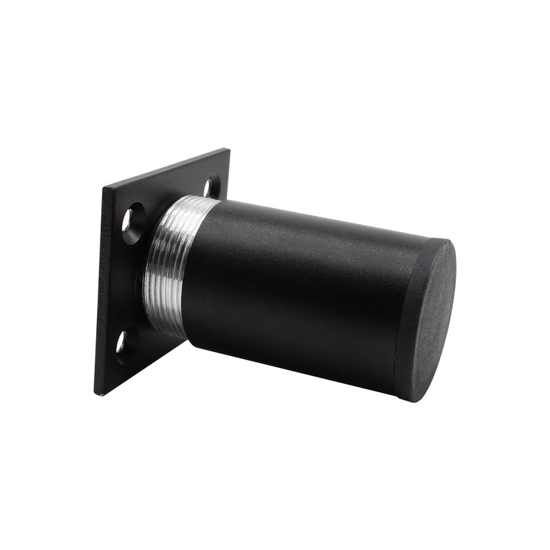 4Pcs Black Adjustable Furniture Legs, 2.36" Aluminum Alloy Cabinet Feet