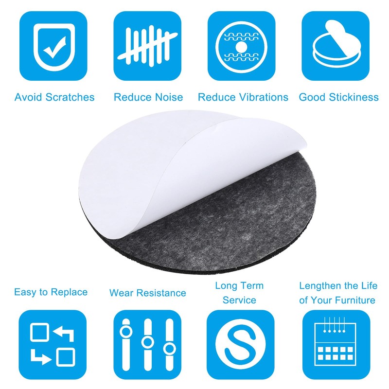 PATIKIL 7 Inch Diameter Lamp Base Felt, 10Pack 2mm Thickness