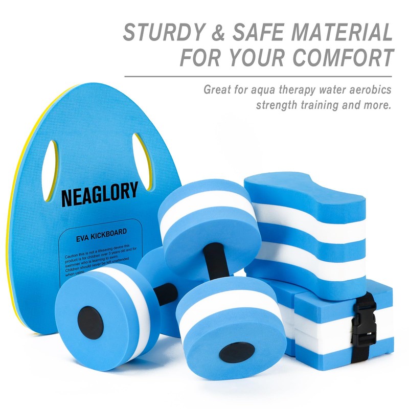 NEAGLORY Swimming Pull Float, Soft Swimming Float Kickboard, EVA 5-Layer