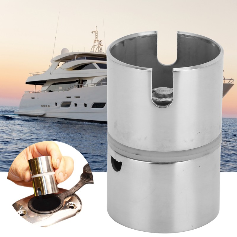 304 Stainless Steel 360 Degree Drop‑in Swivel Marine Fishing Pole