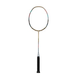 Badminton Racket Full Carbon Professional Badminton Set High Tension 18-35lbs 4U Continuous Smash for Speed Singles/Rear-Court Doubles-Chocolate Mocha (Get Strung)