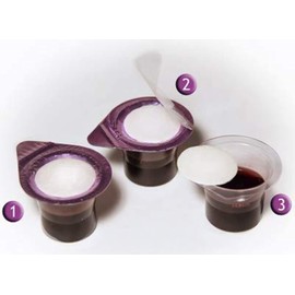 50 Sets of Prefilled Communion Cups & Wafer with Juice in a Box - Wafer on Top : Juice on Bottom