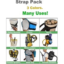 Paquete de correa – Arnés de mochila para fijar y transportar cargas pesadas de gran tamaño (camuflaje)