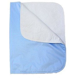 Nobles Reusable Bed pad/Underpad - Machine Washable & Dryable, Waterproof, Extra-Absorbent, Personal Care & Better Than Hospital Under Pad (Blue, 24"X18")