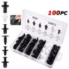 Unbranded 100Pcs Car Retainer Clips Auto Fasteners Push Trim Clips