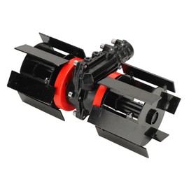 Fockety 9 Teeth Disc Harrow, Heavy Duty Universal Disc Plow Harrow, Aluminum Iron Round Plow Harrow, Deep Plowing Weeding Wheel for Garden Tiller, Lawn Mower, Scarifier Accessory (14cm)