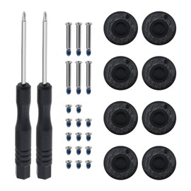 eMagTech 2 Sets Rubber Case Feet & Bottom Case Screw & Magnetic Screwdriver Kit Compatible with MacBook A1278 / A1286 / A1297 13 15 17 Inch Laptop