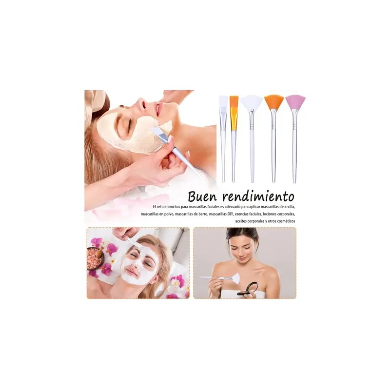 Kit 48 Brochas Premium Para Mascarilla Facial Serum Spa