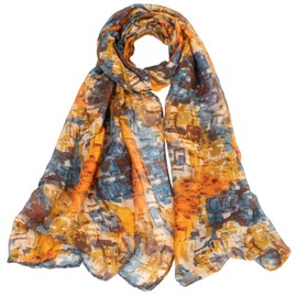 Eohak Women Lightweight Soft Scarf Lightweight Floral Printed Boho Shawl Wrap for Spring Summer Season