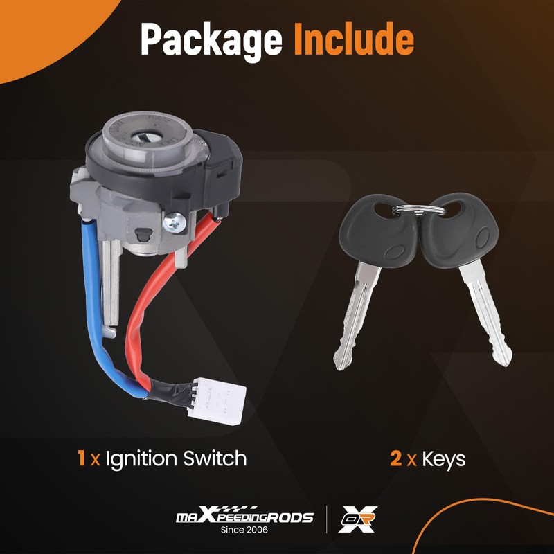 maXpeedingrods Ignition Switch & Lock Cylinder Assembly Fit for Hyundai
