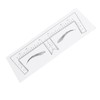 100PCS Eyebrow Ruler Stencils Clear Scale Transparent Adhesive Eyebrow Designer