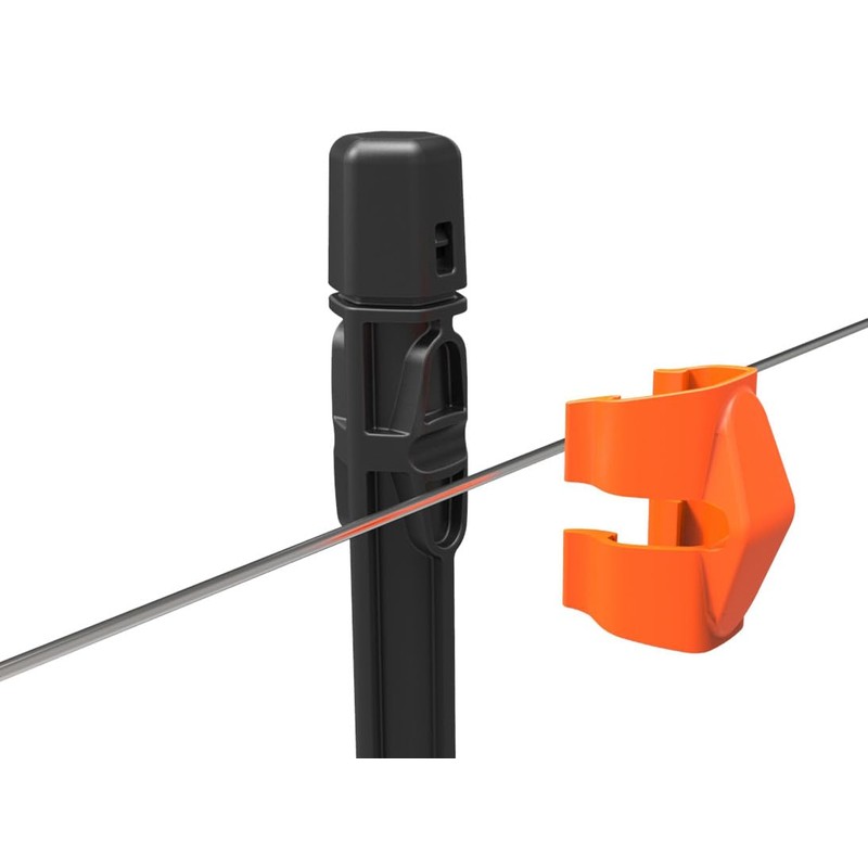 Gallagher Wire Clip Insulator for Insulated Line Posts | Snap-On