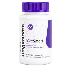 Vita Smart Bisglicinato Magnesio Liposomal Vitamina B12 Alta Absorción Máxima Biodisponibilidad Apoyo Muscular Energía Descanso Cápsulas