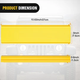 Nilight 12 Inch LED Light Bar Cover 2 PCS Yellow Protective Covers Durable Polycarbonate Lens Waterproof Dustproof Scratch-Proof for Double-Row Lights Off Road Driving Lighting