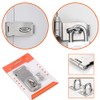 Lockable Latch Lock 2 Pieces Padlock Hasp Stainless Steel Door