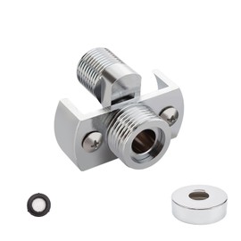 0XBIT Short Shower Tap Adaptor, Adjustable Angled Bent Base, Angled Bent Base, for Connecting Shower Heads and Water Pipes