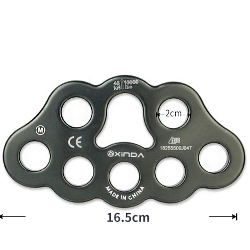 ANCLLO Rigging Plate 8 Holes Paw Descender Plate Multi Anchor
