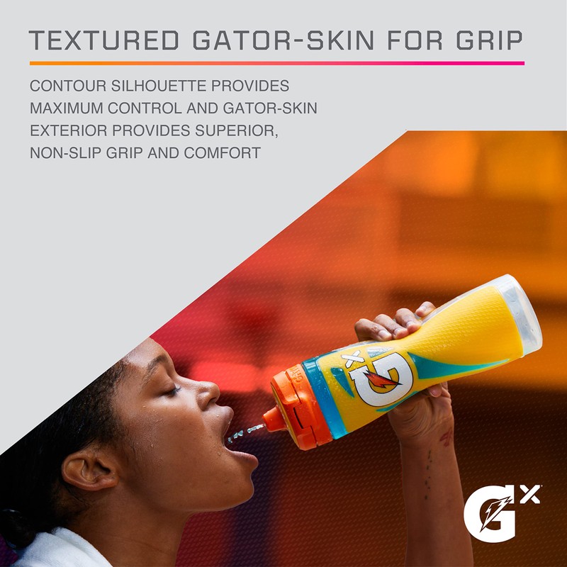 Gatorade Gx Hydration System, Non-Slip Gx Squeeze Bottles & Gx