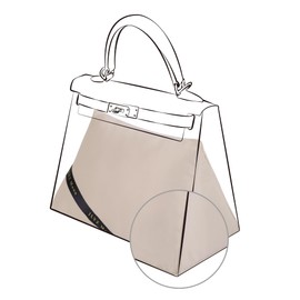 JLYZ Moon Purse Pillow Insert for Hermes Kelly Bags, Velvet Bag Shapers, Superior Resilience, Exclusively for Kelly 25 Sellier