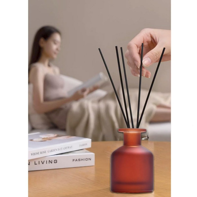 1PCS 130ml/4.3oz Empty Refillable Glass Diffuser Bottle Diffuser Jars Aromatherapy