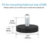 uxcell M8 x 15 x 40mm Leveling Feet Adjustable Leveler