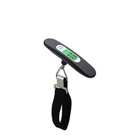 Portable Digital Luggage Scales and Electronic Suitcase Hand Scales for Hanging Travel Outdoor Home 110 lb / 50 kg (Black)