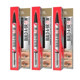 Maybelline 3x Maybelline Build A Brow 2 in 1 Pen Sealing Gel Eyebrow 250 Blonde