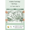 4 Gallon Small Trash Bags No-Tearing Drawstring 1.1 Mil Thick
