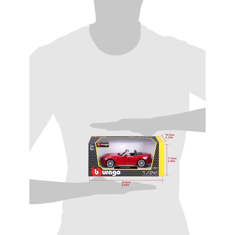 Bburago B18-21083 1:24 Fiat 124 Spider, Assorted