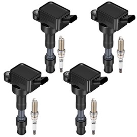4-Pack UF816 Ignition Coils & 3186 Spark Plugs Kit Compatible with Kia Forte/Soul 2018-2020; Compatible with Hyundai Kona/Veloster/Elantra 2.0L L4 - Replaces 273002E601 E1316 GN10877 & more