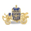 Luxury Giftware by Jere Bejeweled ROYAL BLUE Carriage w/Ring Pad