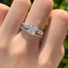SHELOVES Princess Cut Engagement Rings for Women 925 Sterling Silver