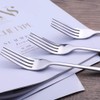 Qinglele Fork,6 Pcs 304 Stainless Steel Dinner Forks, 8.1inches (Slive,