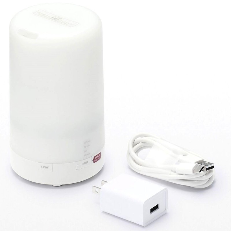 MUJI Aroma Diffuser/LED Lighting Cordless Ultrasound/MJ-CAD2, White