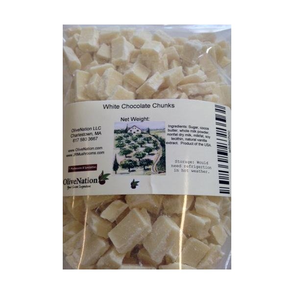Callebaut White Chocolate Chunks from OliveNation - 16 ounces