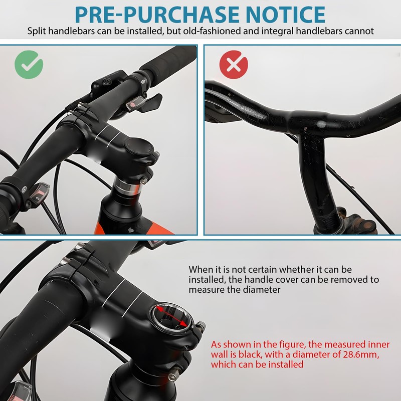 Hawpasy Bicycle Height Adapter 12 cm, Aluminium Riser for Mountain