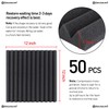 Focusound 50 Pack Acoustic Foam Panels 1" x 12" x