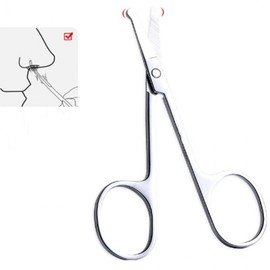 Rounded Tip Nose & Eyebrow Scissors for Hair & Cuticle Removal Scissors Type A 12ea