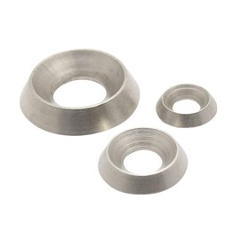 Screw Rosettes Twisted for M8 Stainless Steel A1 (Pack of 100) – Washers for Countersunk Screws, Decorative Discs Rosette